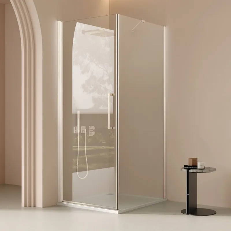 Gratis Retour Saniclear Clearline douchecabine 100x90cm met 100cm deur RVS