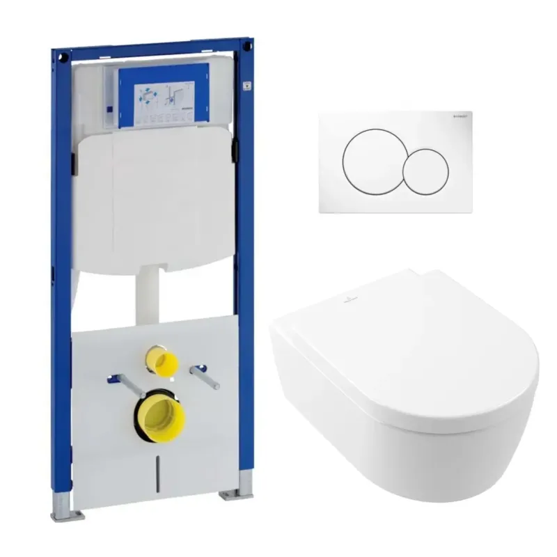 Weekendaanbieding Geberit UP320 toiletset met Villeroy & Boch Avento randloos toilet met softclose zitting