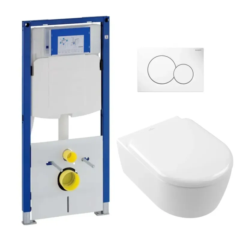 Direct Verzonden Geberit UP320 toiletset met Villeroy & Boch Skyla randloos toilet met TwistFlush en softclose zitting
