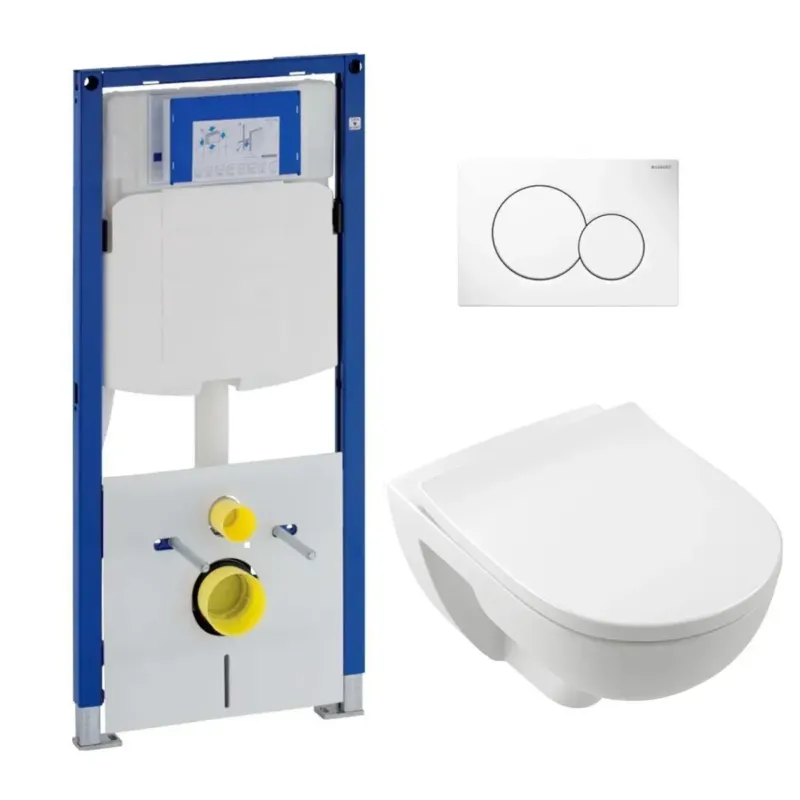 Bestseller Geberit UP320 toiletset met Villeroy & Boch O.novo randloos toilet met TwistFlush en softclose zitting