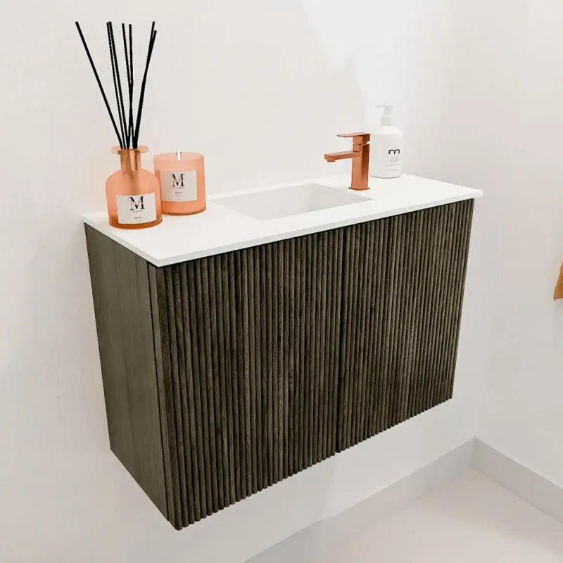 Bestel Nu Mondiaz Joya 60cm toiletmeubel shadow met wastafel faye midden 1 kraangat talc