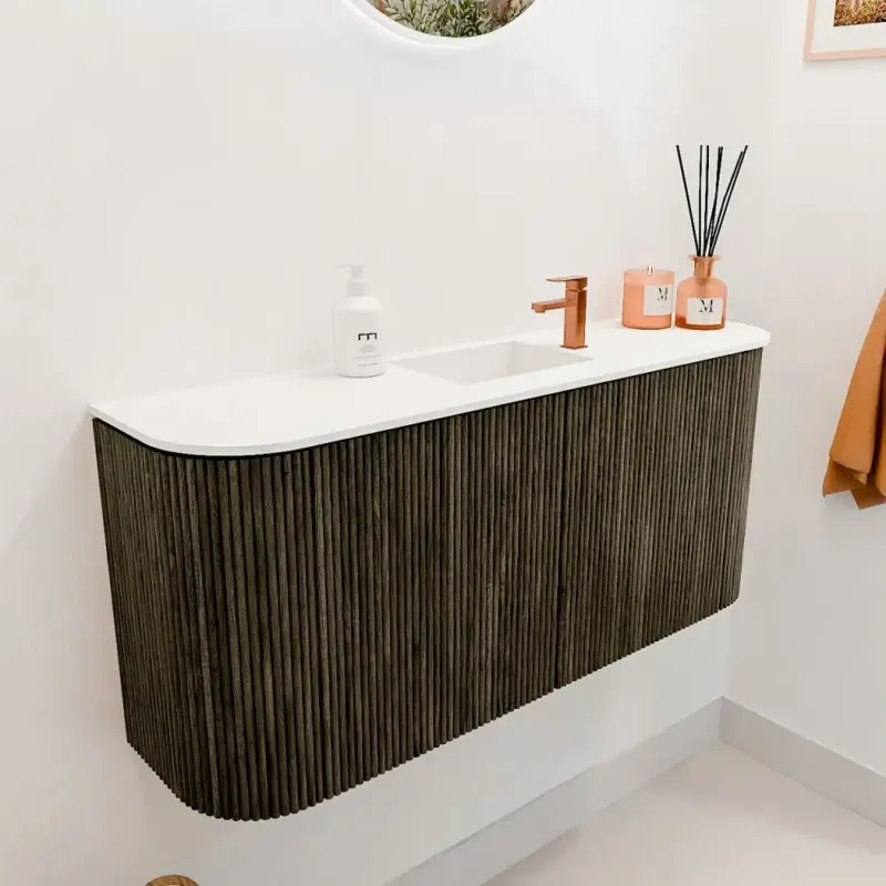 Bestel Nu Mondiaz Joya 95cm toiletmeubel ronding links/rechts shadow met wastafel faye midden 1 kraangat talc