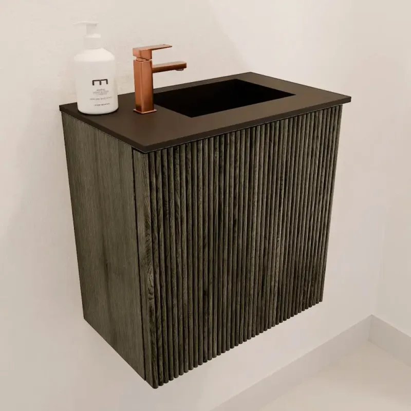 Mondiaz Joya 40cm toiletmeubel shadow met wastafel faye rechts 1 kraangat urban Aanbieding
