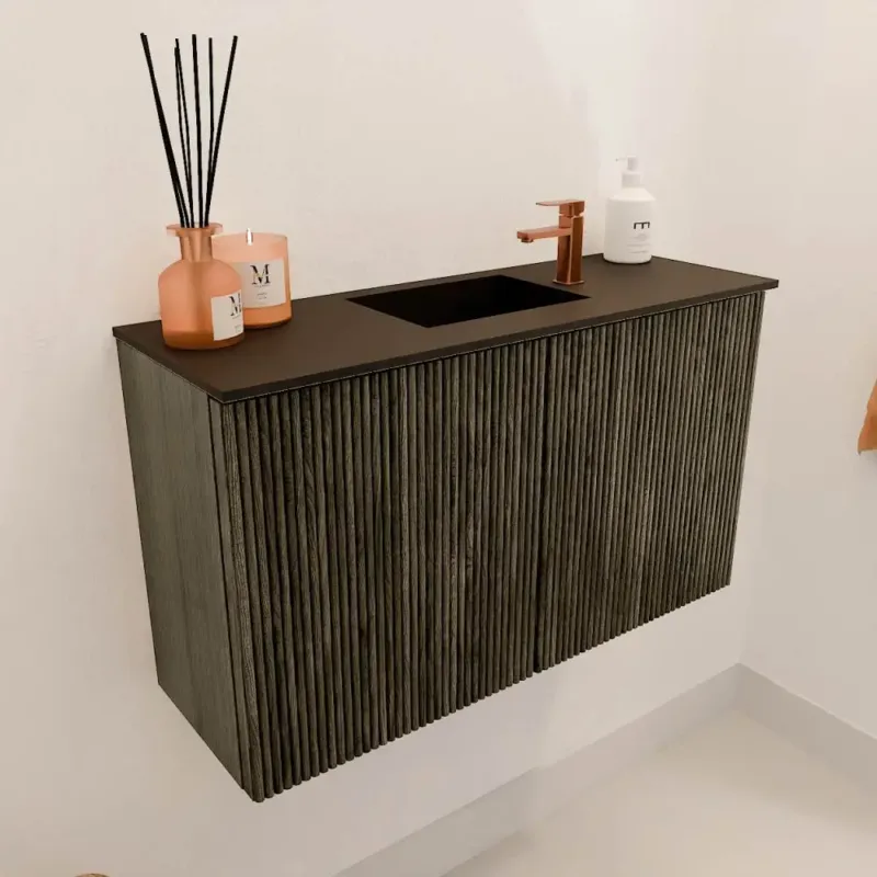 Mondiaz Joya 70cm toiletmeubel shadow met wastafel faye midden 1 kraangat urban Speciale Aanbieding