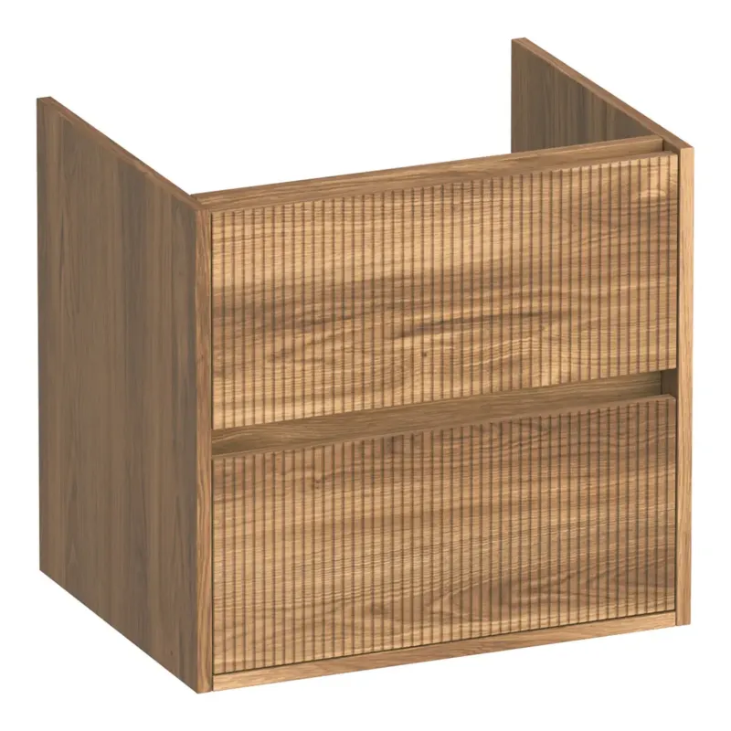 Brauer Adore Wavy onderkast ribbelfront 60cm met 2 softclose lades honey Meest Verkocht