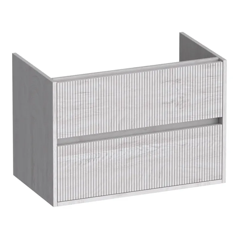 Brauer Adore Wavy onderkast ribbelfront 80cm met 2 softclose lades forest seashell Betrouwbaar