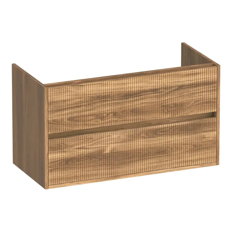Betrouwbaar Brauer Adore Wavy onderkast ribbelfront 100cm met 2 softclose lades honey