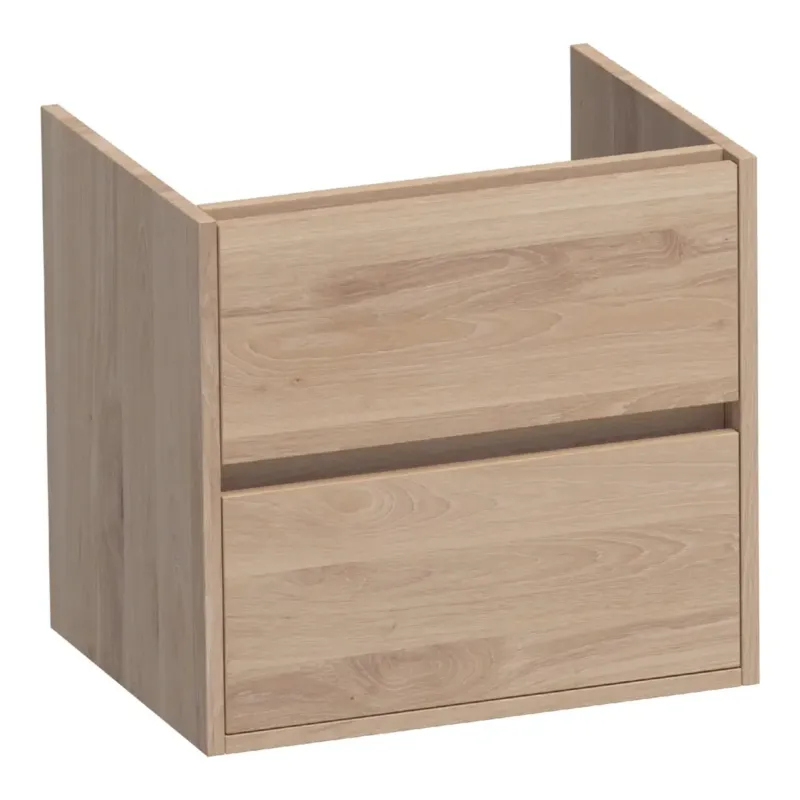Brauer Adore onderkast 60cm met 2 softclose lades lamellen eiken naturel Favoriet