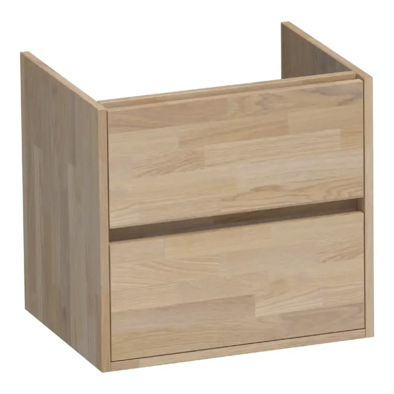 Brauer Adore onderkast 60cm met 2 softclose lades vingerlas eiken grijs Rechtstreeks Van De Fabrikant