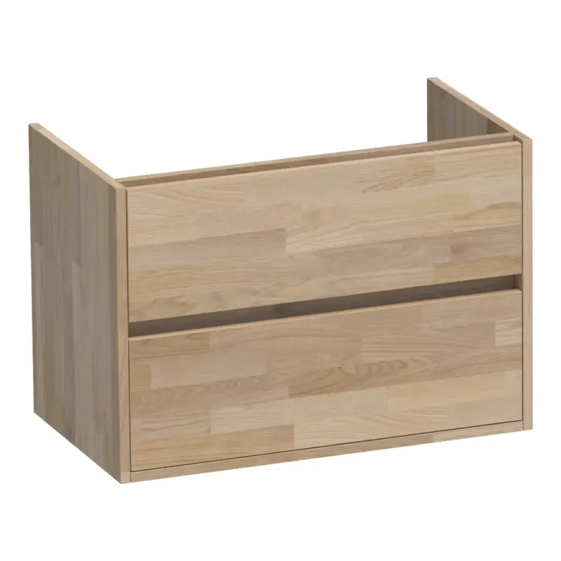 Brauer Adore onderkast 80cm met 2 softclose lades vingerlas eiken grijs Laatste Kans