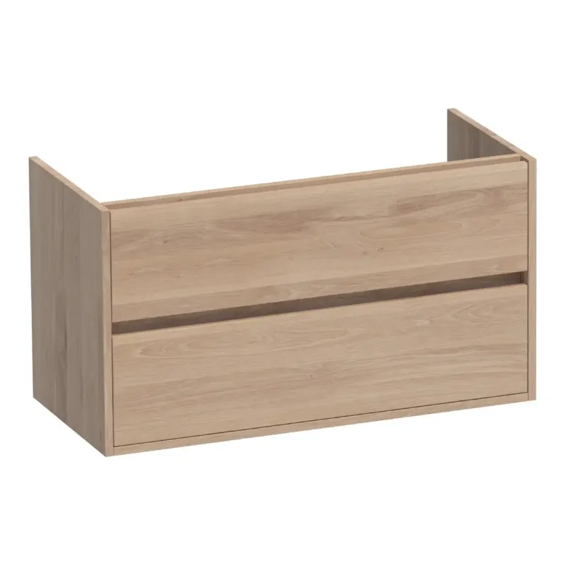 Betaalbaar Brauer Adore onderkast 100cm met 2 softclose lades lamellen eiken naturel