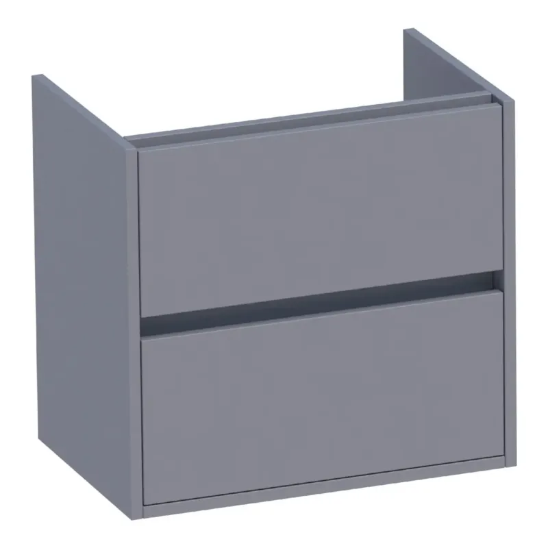 Brauer Adore onderkast ondiep 60cm met 2 softclose lades grijs mat Laatste Versie