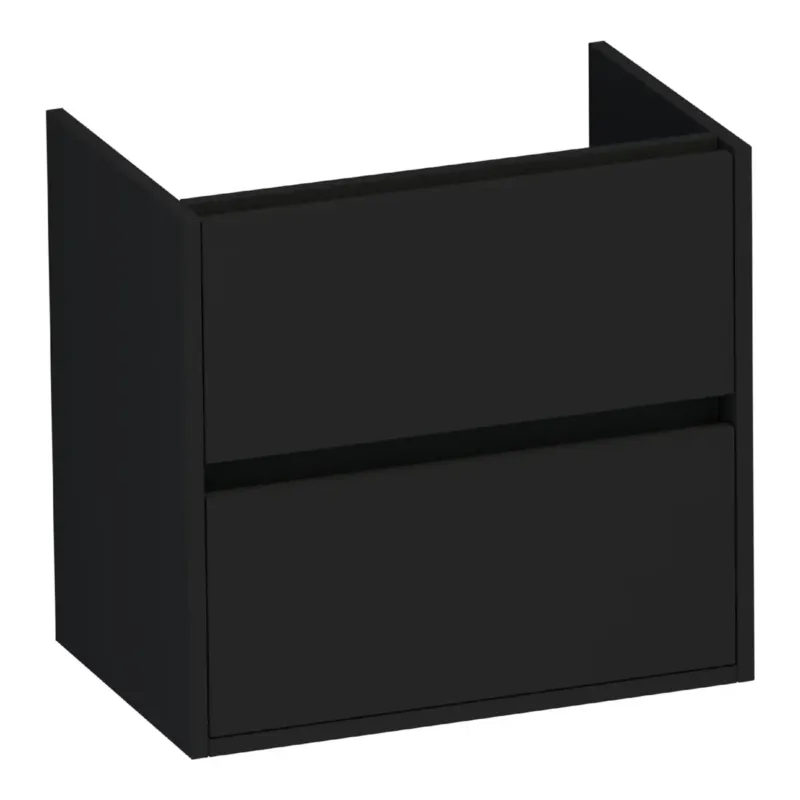 Alleen Vandaag Brauer Adore onderkast ondiep 60cm met 2 softclose lades zwart mat
