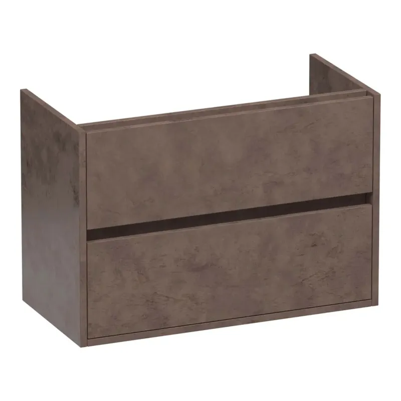 Brauer Adore onderkast ondiep 80cm met 2 softclose lades erosion Snelle Levering