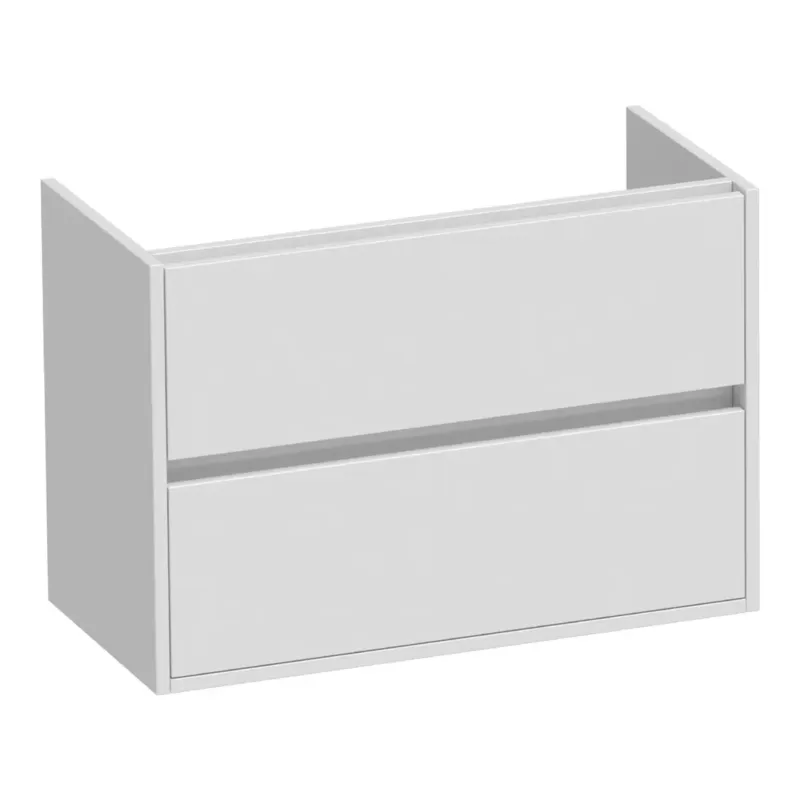 Actieprijs Brauer Adore onderkast ondiep 80cm met 2 softclose lades wit glans