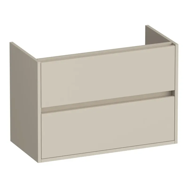 Brauer Adore onderkast ondiep 80cm met 2 softclose lades beige mat Fabrieksprijs