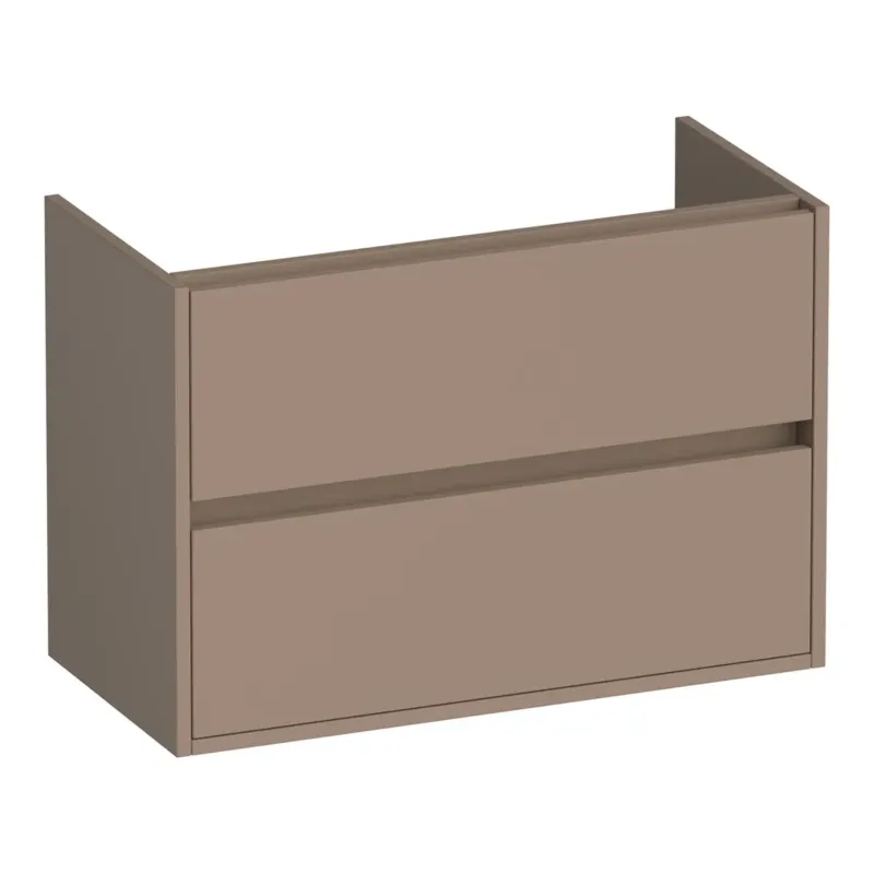 Brauer Adore onderkast ondiep 80cm met 2 softclose lades mokka mat Betaalbaar