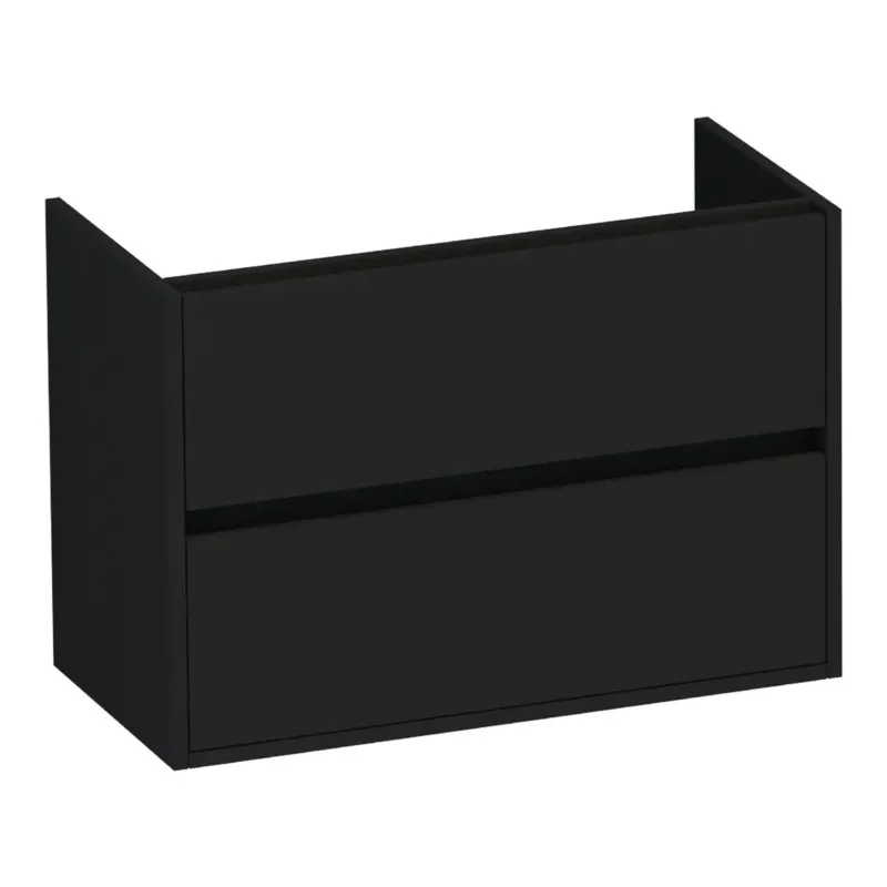 Brauer Adore onderkast ondiep 80cm met 2 softclose lades zwart mat Aanbieding