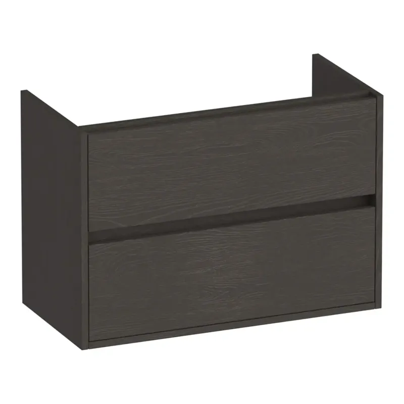 Brauer Adore onderkast ondiep 80cm met 2 softclose lades timber anthracite Merkproduct