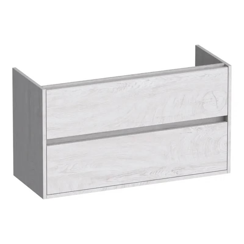 Rechtstreeks Van De Fabrikant Brauer Adore onderkast ondiep 100cm met 2 softclose lades forest seashell