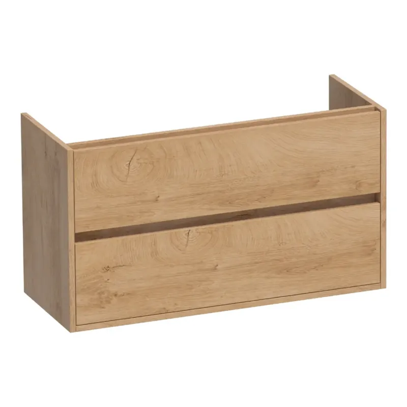 Brauer Adore onderkast ondiep 100cm met 2 softclose lades forest tan Hete Deal