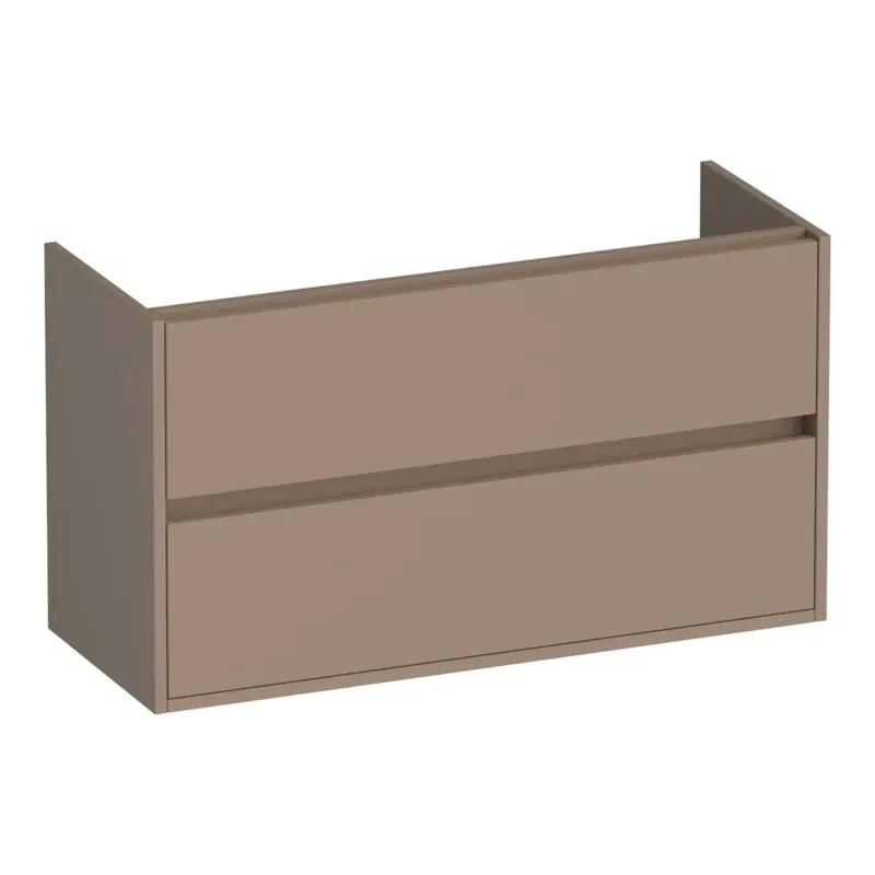 Brauer Adore onderkast ondiep 100cm met 2 softclose lades mokka mat Populair