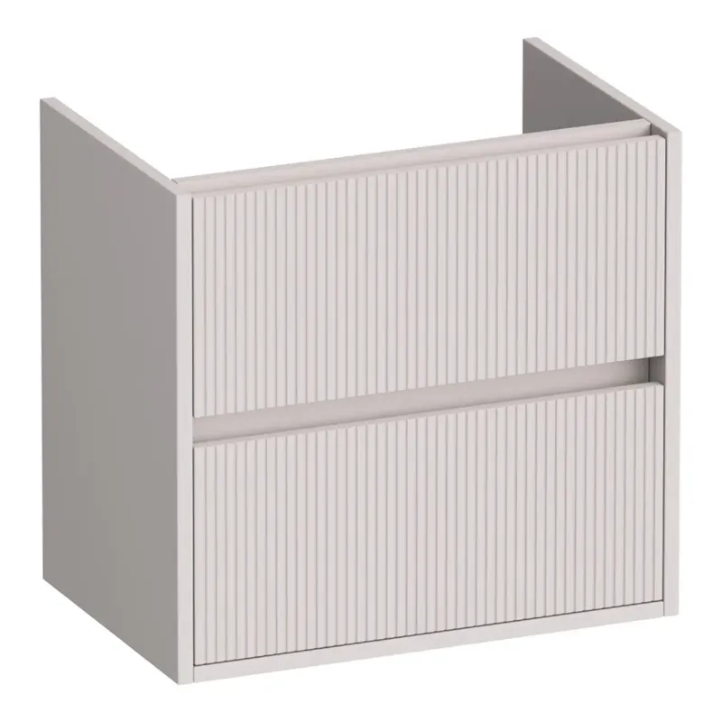 Rechtstreeks Van De Fabrikant Brauer Adore Wavy onderkast ondiep 60cm met 2 softclose lades zand mat