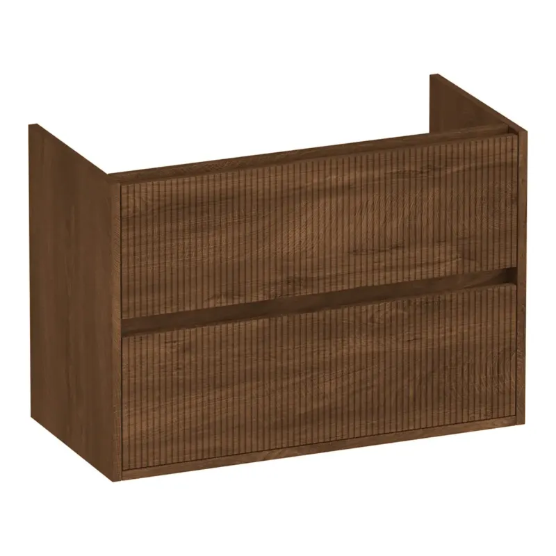 Brauer Adore Wavy onderkast ondiep 80cm met 2 softclose lades forest cacao Nieuw