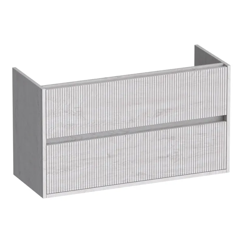 Brauer Adore Wavy onderkast ondiep 100cm met 2 softclose lades forest seashell Flitsaanbieding