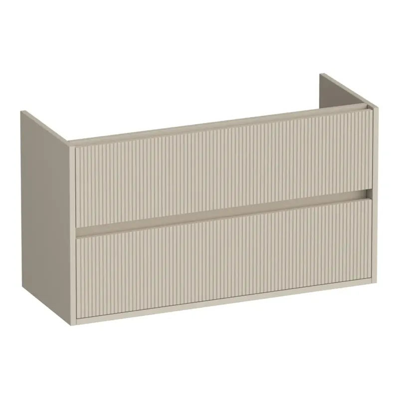 Brauer Adore Wavy onderkast ondiep 100cm met 2 softclose lades beige mat Must-Have