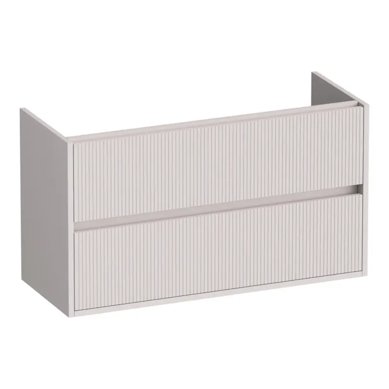 Seizoensaanbieding Brauer Adore Wavy onderkast ondiep 100cm met 2 softclose lades zand mat