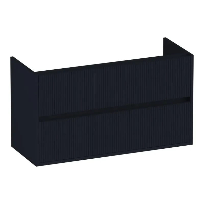 Brauer Adore Wavy onderkast ondiep 100cm met 2 softclose lades zwart mat Koop Online