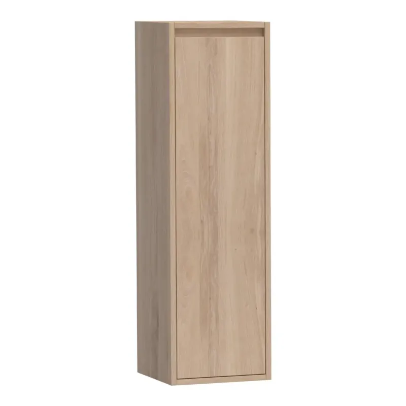 Brauer Adore kolomkast 120cm linksdraaiend lamellen eiken wit Gratis Retour
