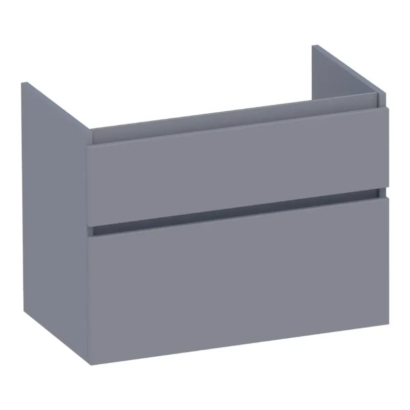Rechtstreeks Van De Fabrikant Brauer Delight onderkast 80cm met 2 softclose lades grijs mat