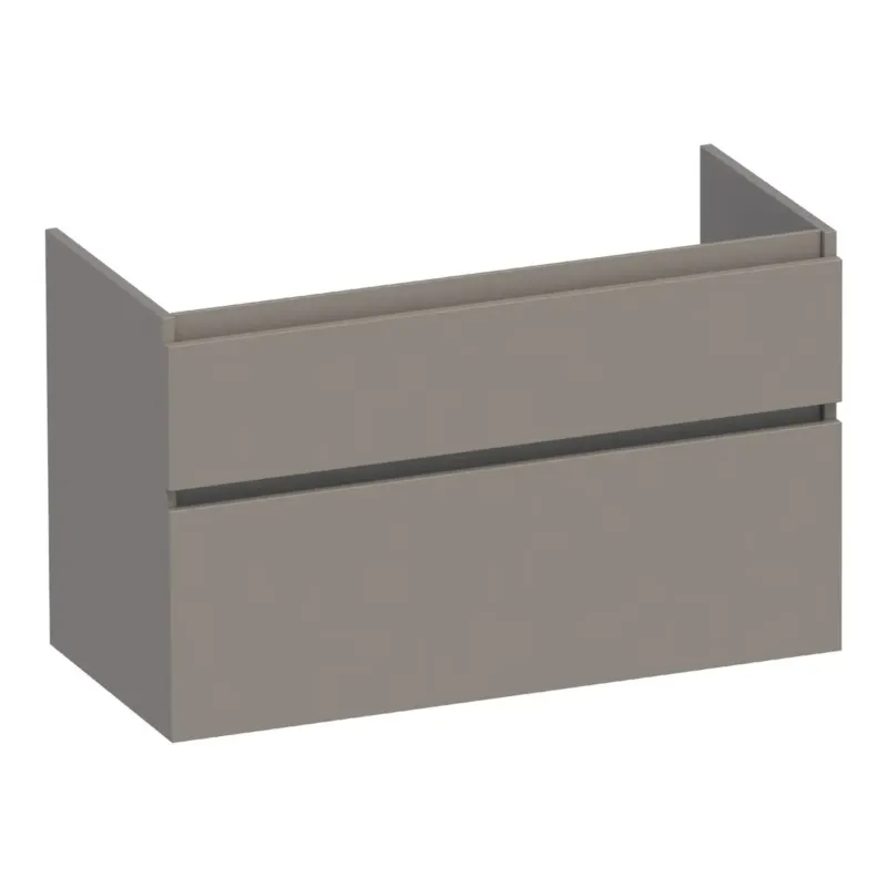 Bestel Nu Brauer Delight onderkast 100cm met 2 softclose lades taupe mat