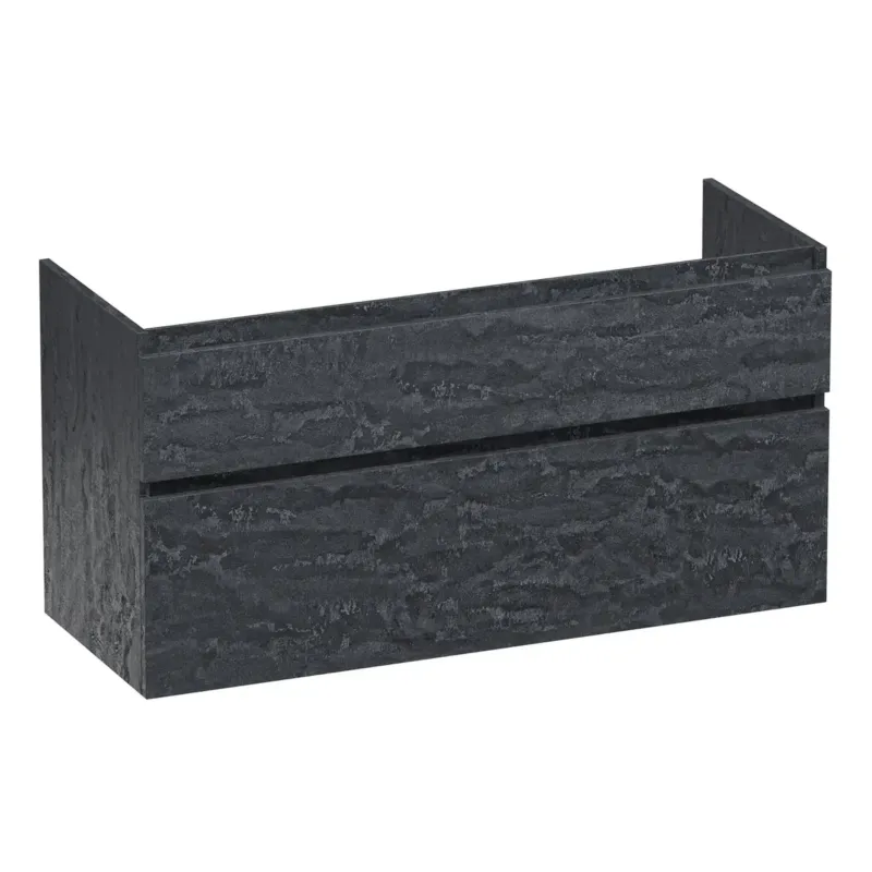 Weekendaanbieding Brauer Delight onderkast 120cm met 2 softclose lades en 1 sifon uitsparing damascus