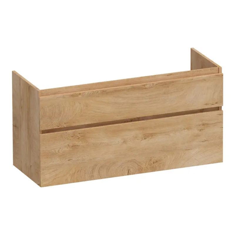 Brauer Delight onderkast 120cm met 2 softclose lades en 1 sifon uitsparing forest tan Hoge Kwaliteit
