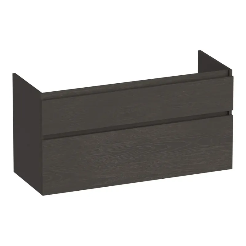 Brauer Delight onderkast 120cm met 2 softclose lades en 1 sifon uitsparing timber anthracite Voordeelprijs