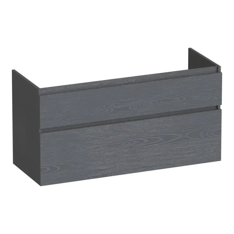 Brauer Delight onderkast 120cm met 2 softclose lades en 1 sifon uitsparing timber grey Nu Kopen