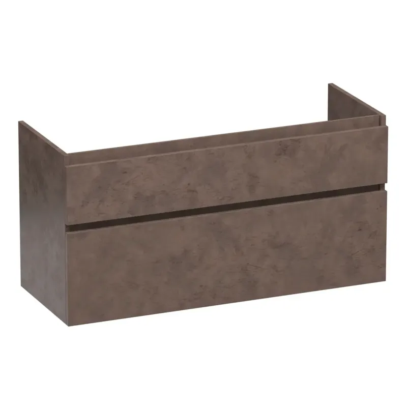 Brauer Delight onderkast 120cm met 2 softclose lades en 2 sifon uitsparingen erosion Hete Deal