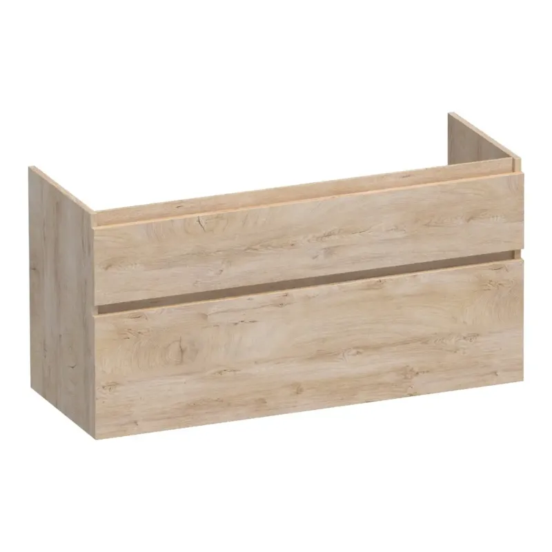 Bestseller Brauer Delight onderkast 120cm met 2 softclose lades en 2 sifon uitsparingen forest wheat