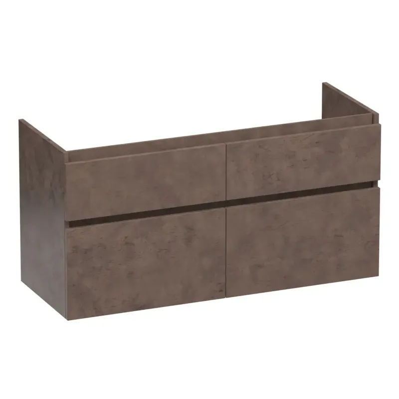 Brauer Delight onderkast 120cm met 4 softclose lades en 2 sifon uitsparingen erosion Dagaanbieding