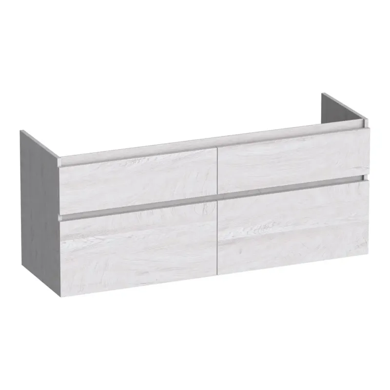 Brauer Delight onderkast 120cm met 4 softclose lades en 2 sifon uitsparingen forest seashell Gratis Retour
