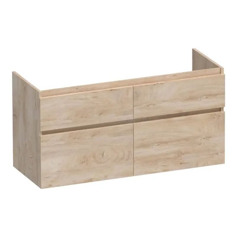 Bestseller Brauer Delight onderkast 120cm met 4 softclose lades en 2 sifon uitsparingen forest wheat