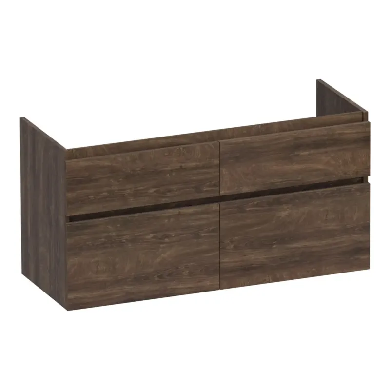 Beperkte Voorraad Brauer Delight onderkast 120cm met 4 softclose lades en 2 sifon uitsparingen grove