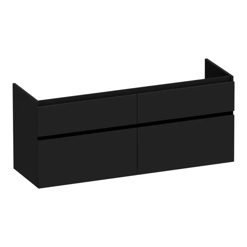 Beperkte Voorraad Brauer Delight onderkast 140cm met 4 softclose lades zwart mat