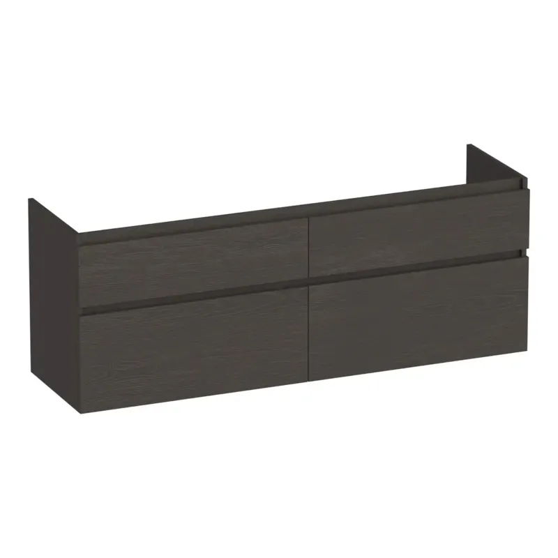Brauer Delight onderkast 140cm met 4 softclose lades timber anthracite Bestel Nu