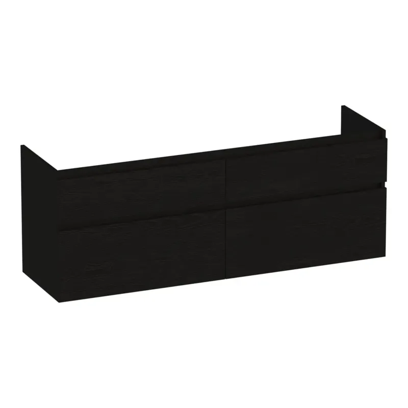Brauer Delight onderkast 140cm met 4 softclose lades timber black Actieprijs