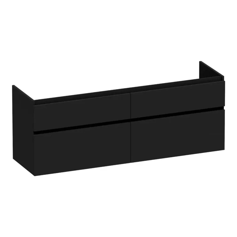 Brauer Delight onderkast 160cm met 4 softclose lades zwart mat Dagaanbieding