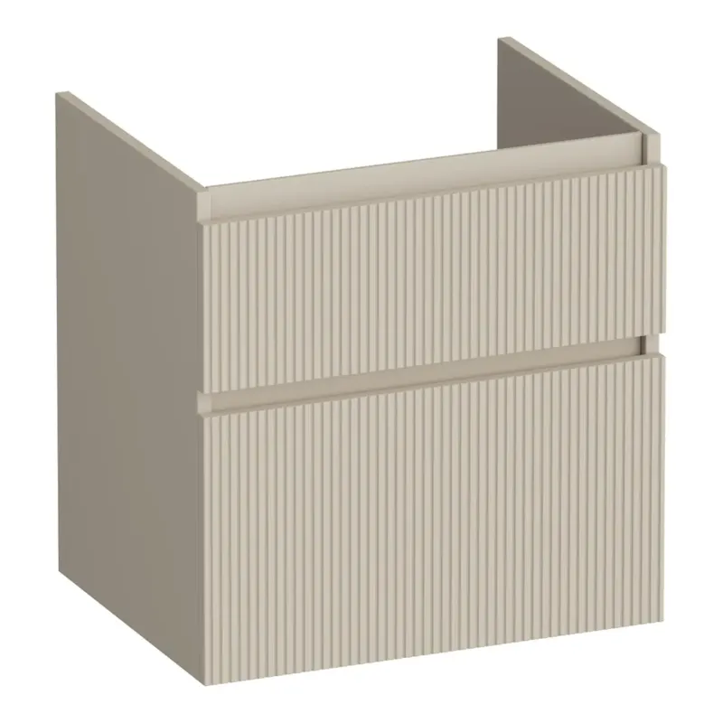 Brauer Delight Wavy onderkast 60cm met 2 softclose lades beige mat Laatste Kans